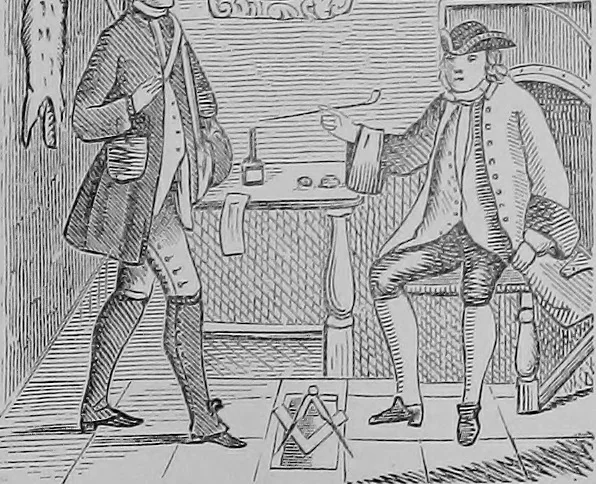 An illustration from The history of signboards : from the earliest times to the present day, 1866, leaf 382