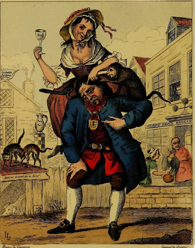An illustration from The history of signboards : from the earliest times to the present day, 1866, leaf 7