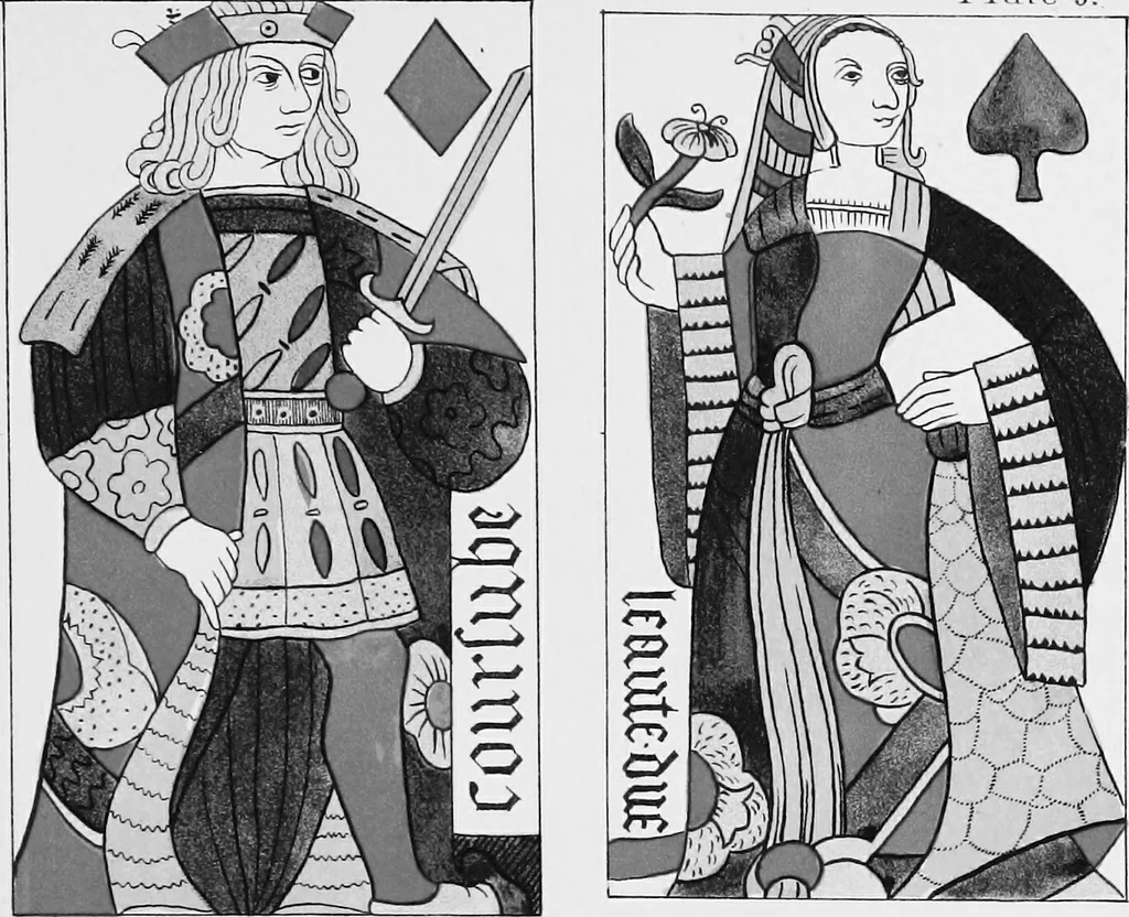An illustration from The devil's picture-books. A history of playing cards, 1890, leaf 118