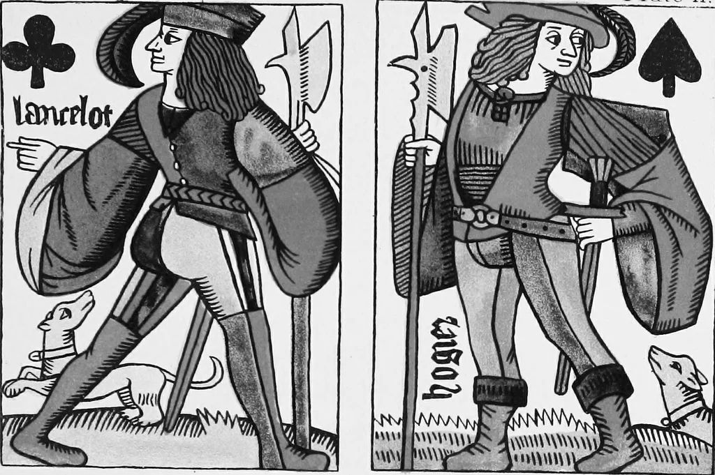 An illustration from The devil's picture-books. A history of playing cards, 1890, leaf 136