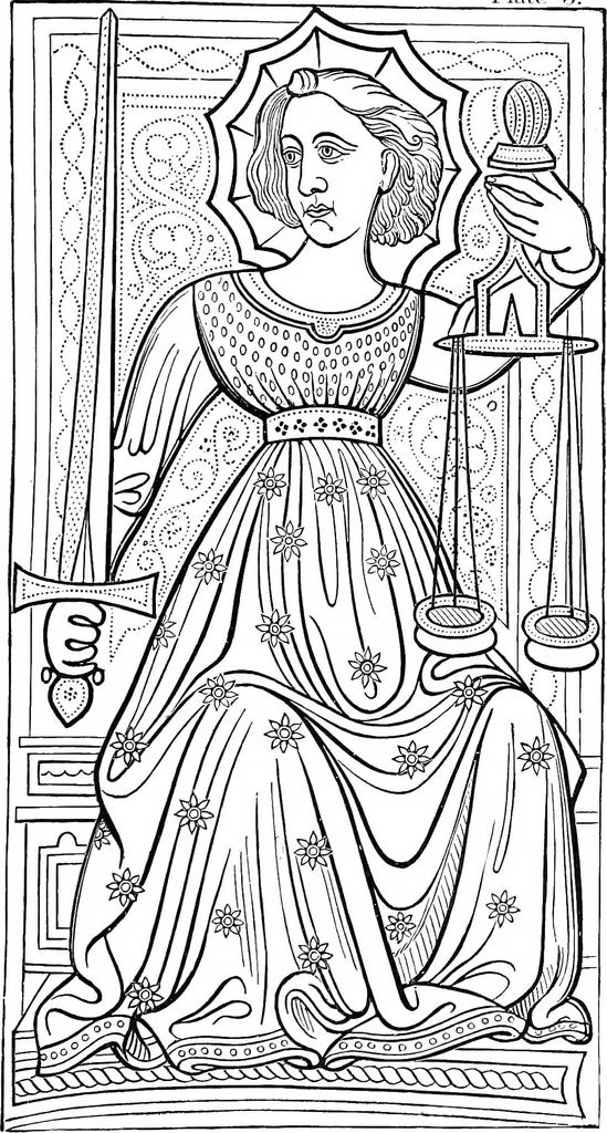 An illustration from The devil's picture-books. A history of playing cards, 1890, leaf 32
