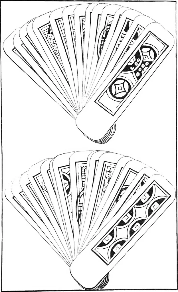An illustration from The devil's picture-books. A history of playing cards, 1890, leaf 82