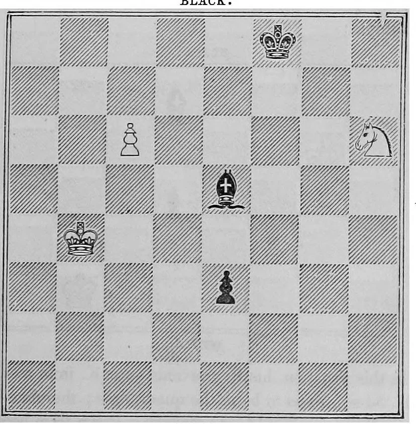 An illustration from The book of chess: containing the rudiments of the game, and elementary analyses of the most popular openings, 1858, leaf 112