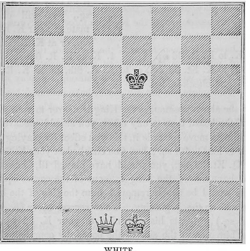 An illustration from The book of chess: containing the rudiments of the game, and elementary analyses of the most popular openings, 1858, leaf 55