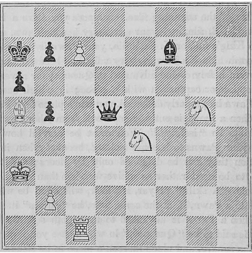 An illustration from The book of chess: containing the rudiments of the game, and elementary analyses of the most popular openings, 1858, leaf 75