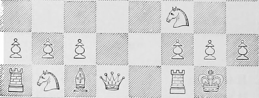 An illustration from The chess-players' manual : containing the laws of the game according to the revised code laid down by the British Chess Association in 1862, 1902, leaf 123
