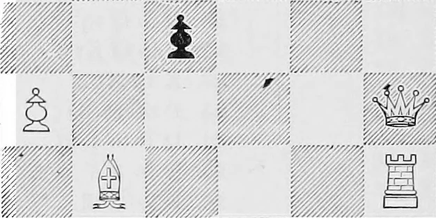 An illustration from The chess-players' manual : containing the laws of the game according to the revised code laid down by the British Chess Association in 1862, 1902, leaf 163