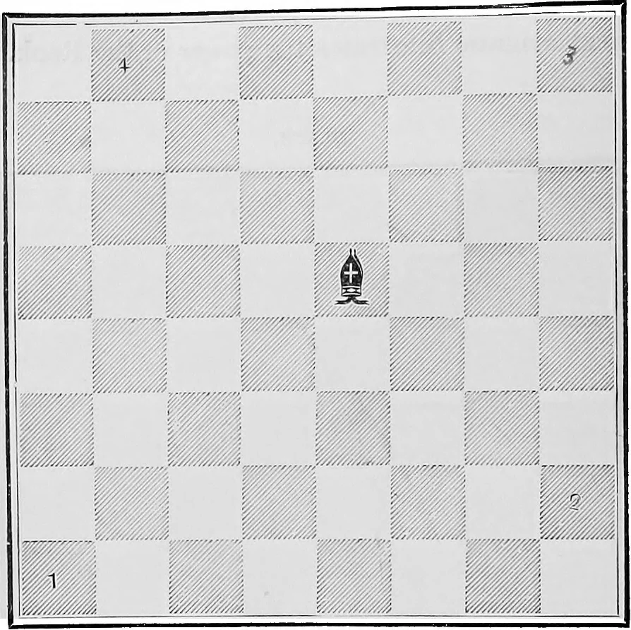 An illustration from The chess-players' manual : containing the laws of the game according to the revised code laid down by the British Chess Association in 1862, 1902, leaf 25