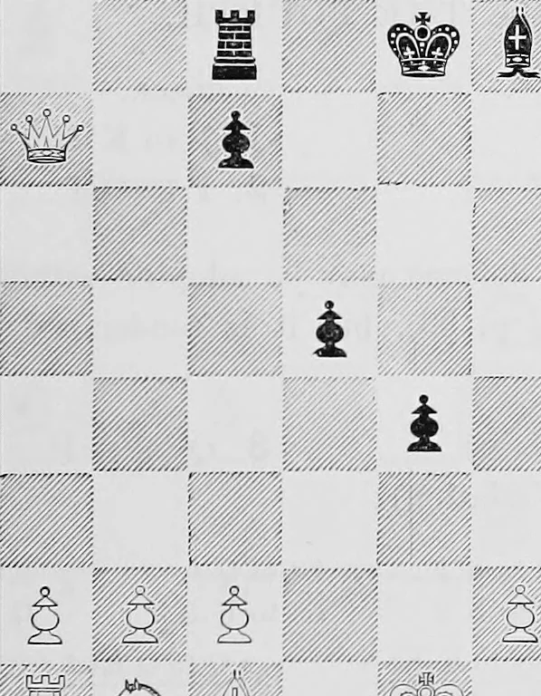 An illustration from The chess-players' manual : containing the laws of the game according to the revised code laid down by the British Chess Association in 1862, 1902, leaf 424