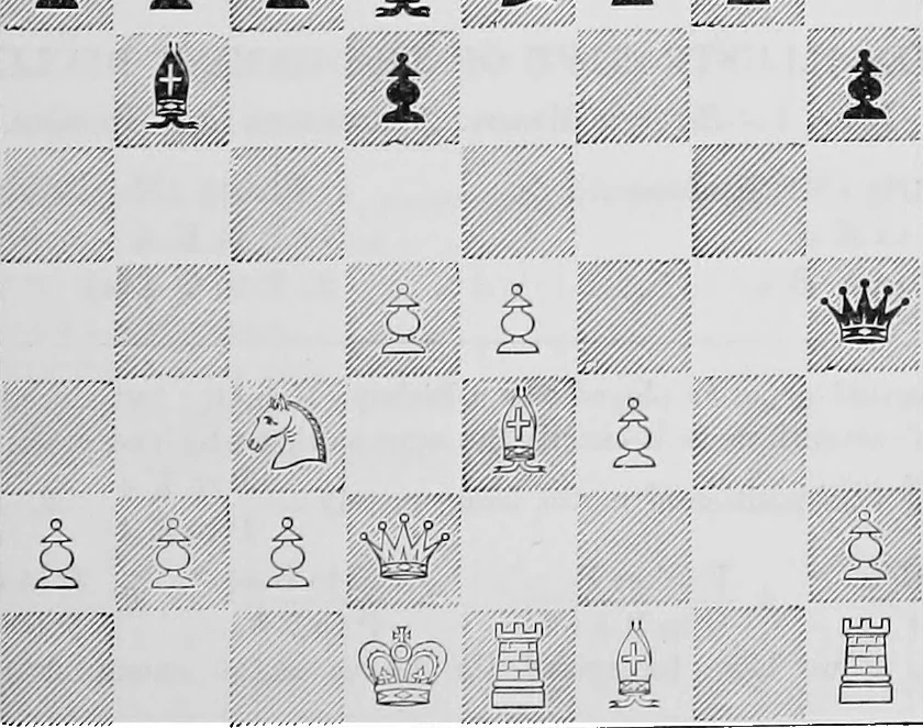 An illustration from The chess-players' manual : containing the laws of the game according to the revised code laid down by the British Chess Association in 1862, 1902, leaf 648