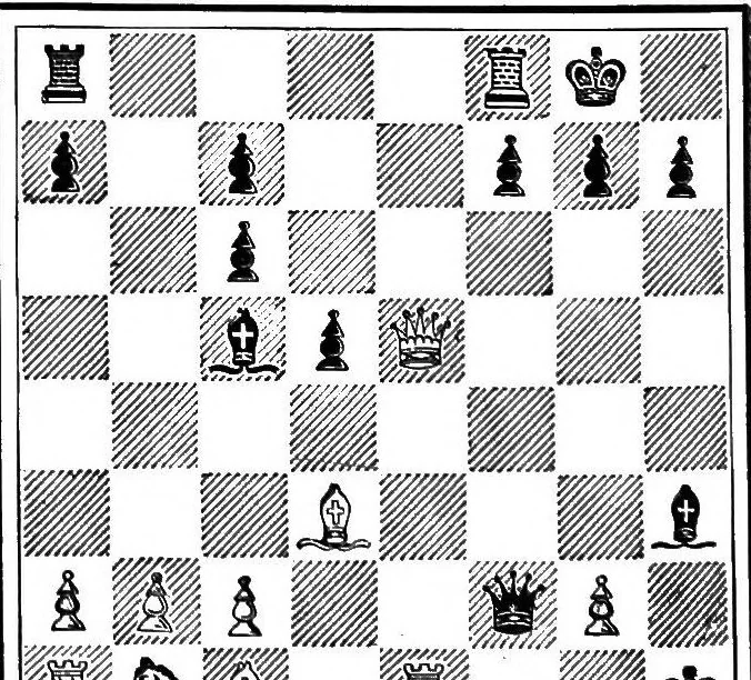 An illustration from The modern chess instructor, 1889, leaf 115