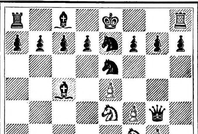 An illustration from The modern chess instructor, 1889, leaf 125