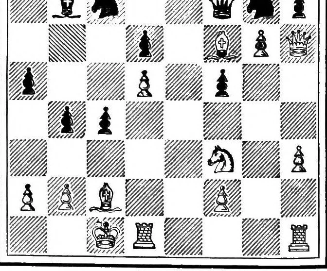 An illustration from The modern chess instructor, 1889, leaf 87