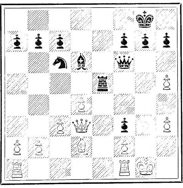 An illustration from Chess openings, 1904, leaf 124
