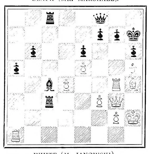 An illustration from Chess openings, 1904, leaf 178