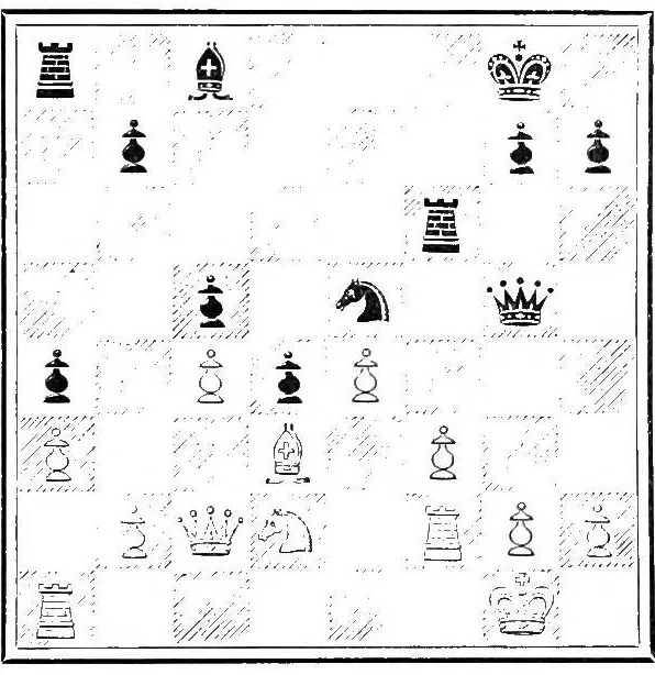 An illustration from Chess openings, 1904, leaf 192