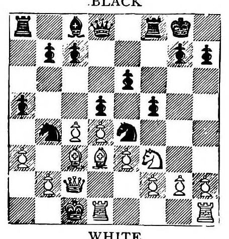 An illustration from The Hastings chess tournament 1895. Containing the authorised account of the 230 games played Aug.-Sept. 1895, 1896, leaf 103