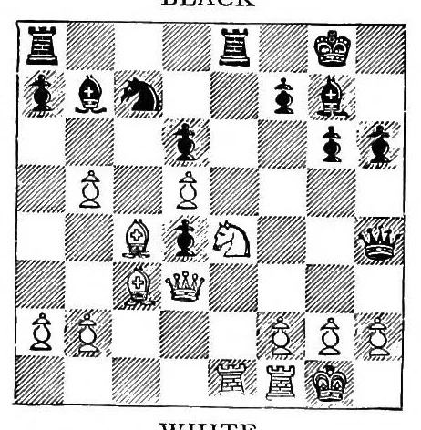 An illustration from The Hastings chess tournament 1895. Containing the authorised account of the 230 games played Aug.-Sept. 1895, 1896, leaf 189