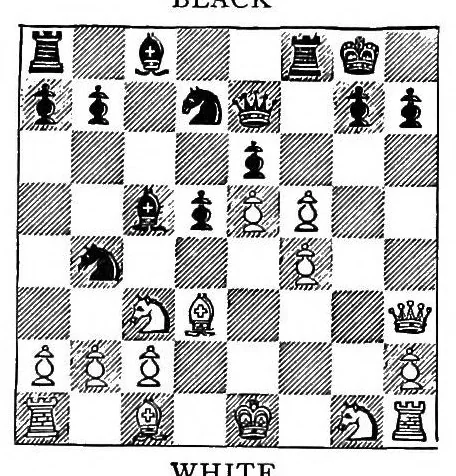 An illustration from The Hastings chess tournament 1895. Containing the authorised account of the 230 games played Aug.-Sept. 1895, 1896, leaf 216