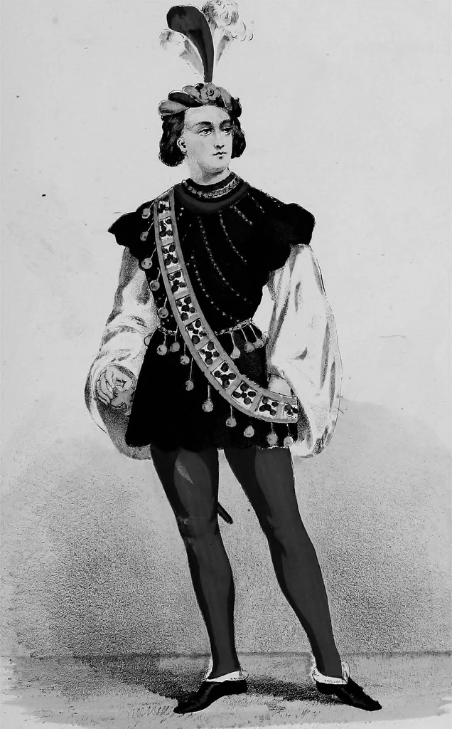 An illustration from Select historical costumes, 1868, leaf 110