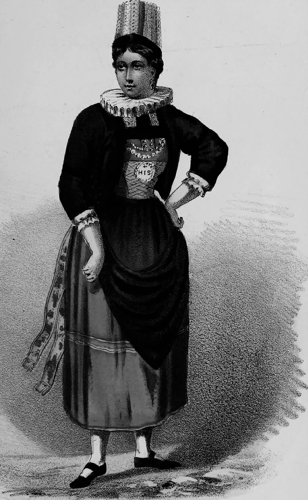 An illustration from Select historical costumes, 1868, leaf 186