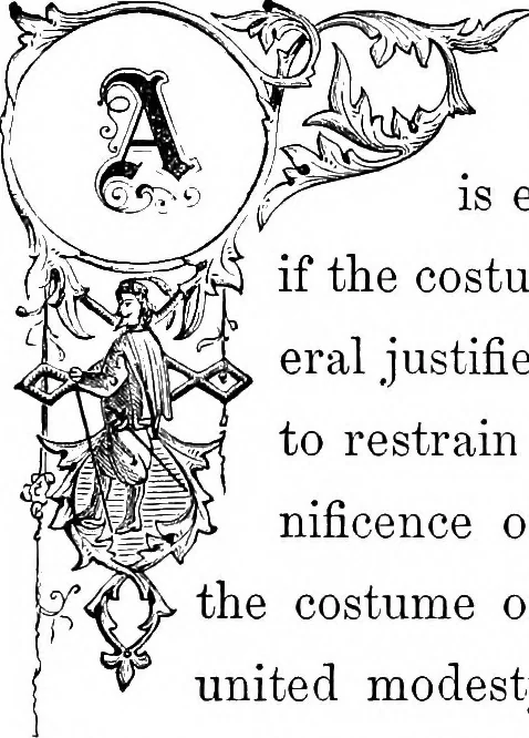An illustration from Select historical costumes, 1868, leaf 202
