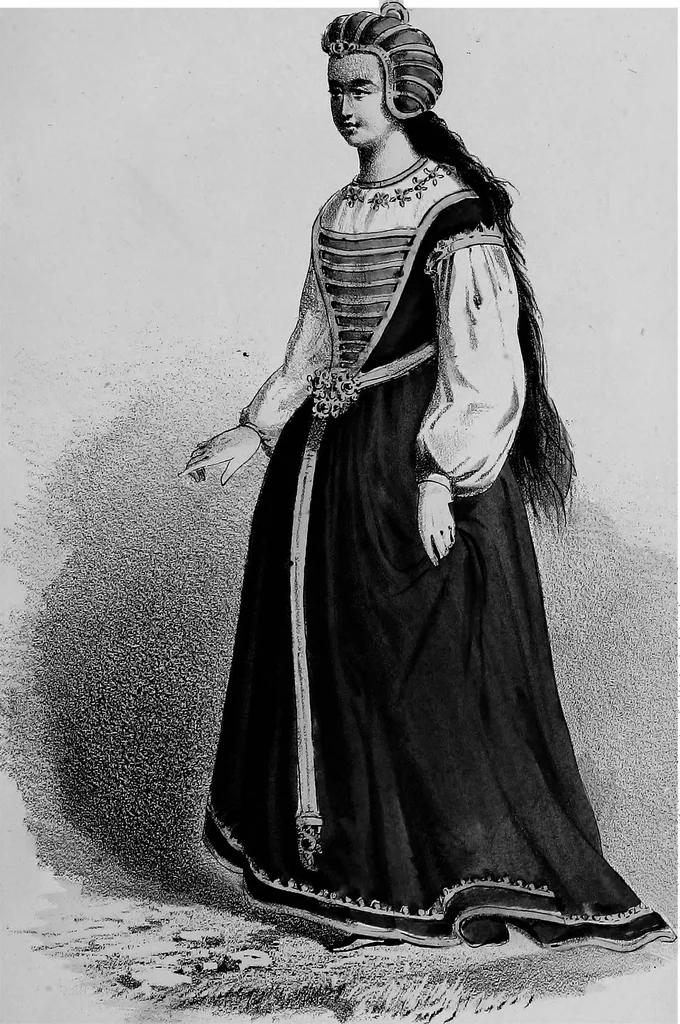 An illustration from Select historical costumes, 1868, leaf 76