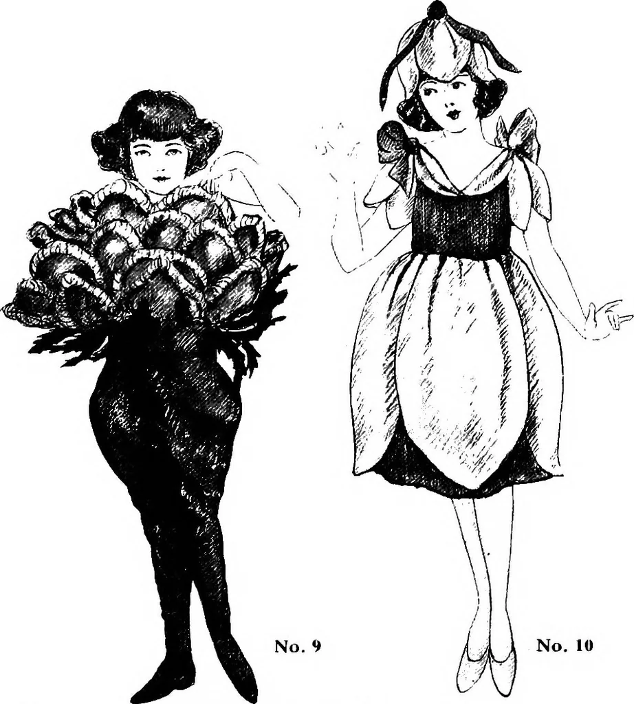 An illustration from How to make paper costumes, 1922, leaf 12