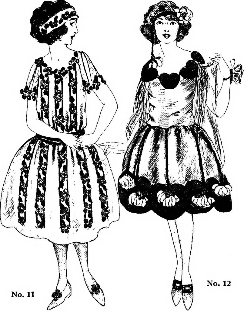 An illustration from How to make paper costumes, 1922, leaf 13