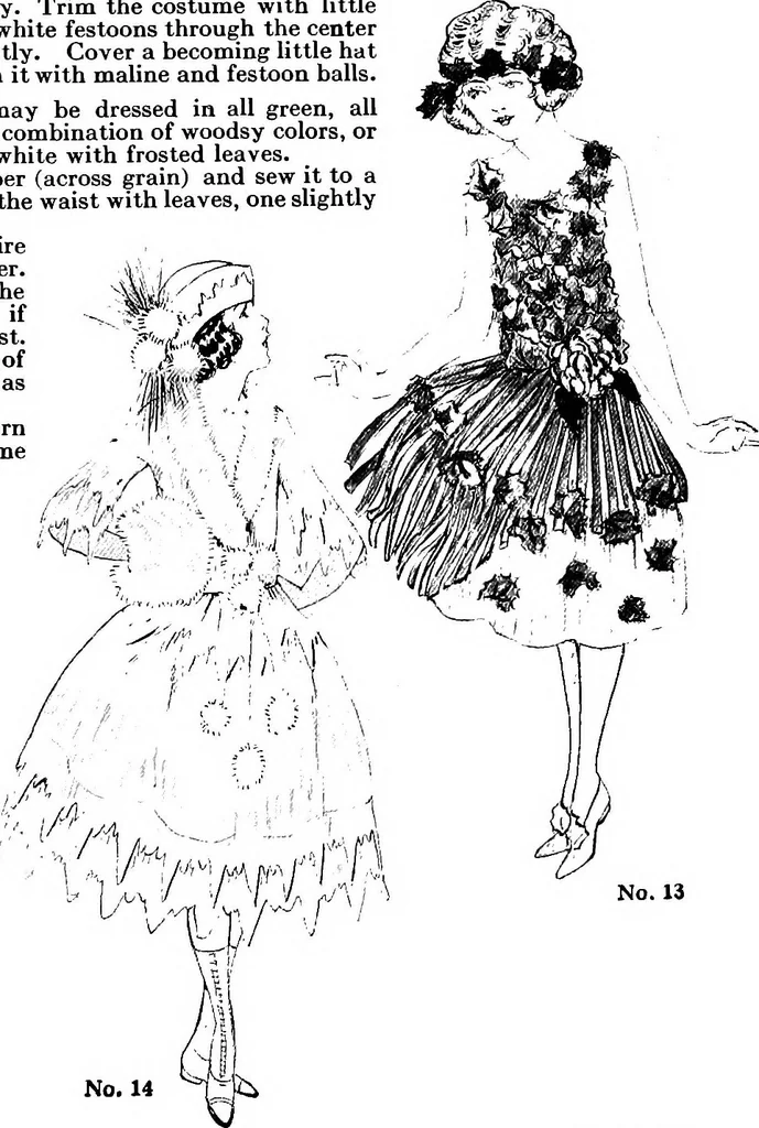 An illustration from How to make paper costumes, 1922, leaf 14