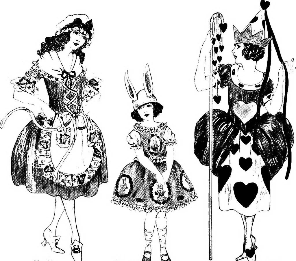 An illustration from How to make paper costumes, 1922, leaf 15