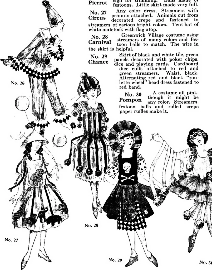 An illustration from How to make paper costumes, 1922, leaf 19