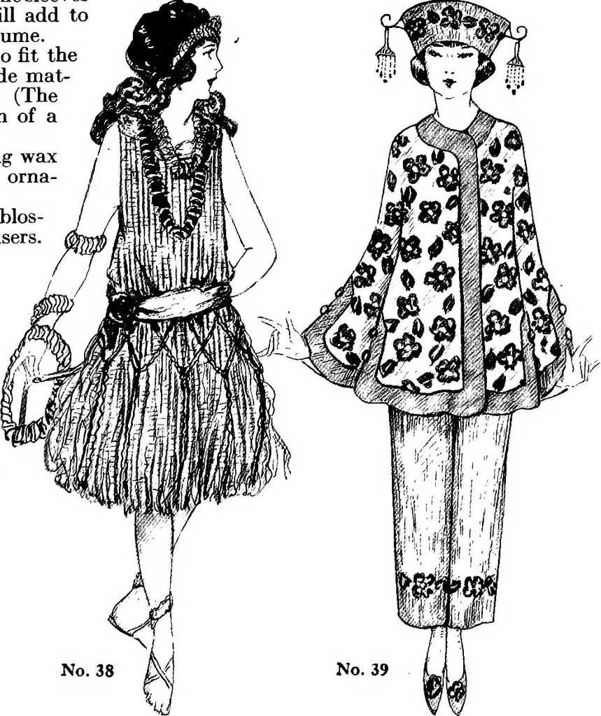 An illustration from How to make paper costumes, 1922, leaf 22