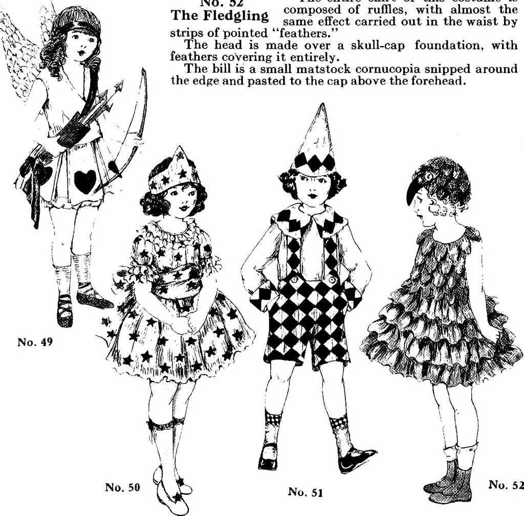An illustration from How to make paper costumes, 1922, leaf 27
