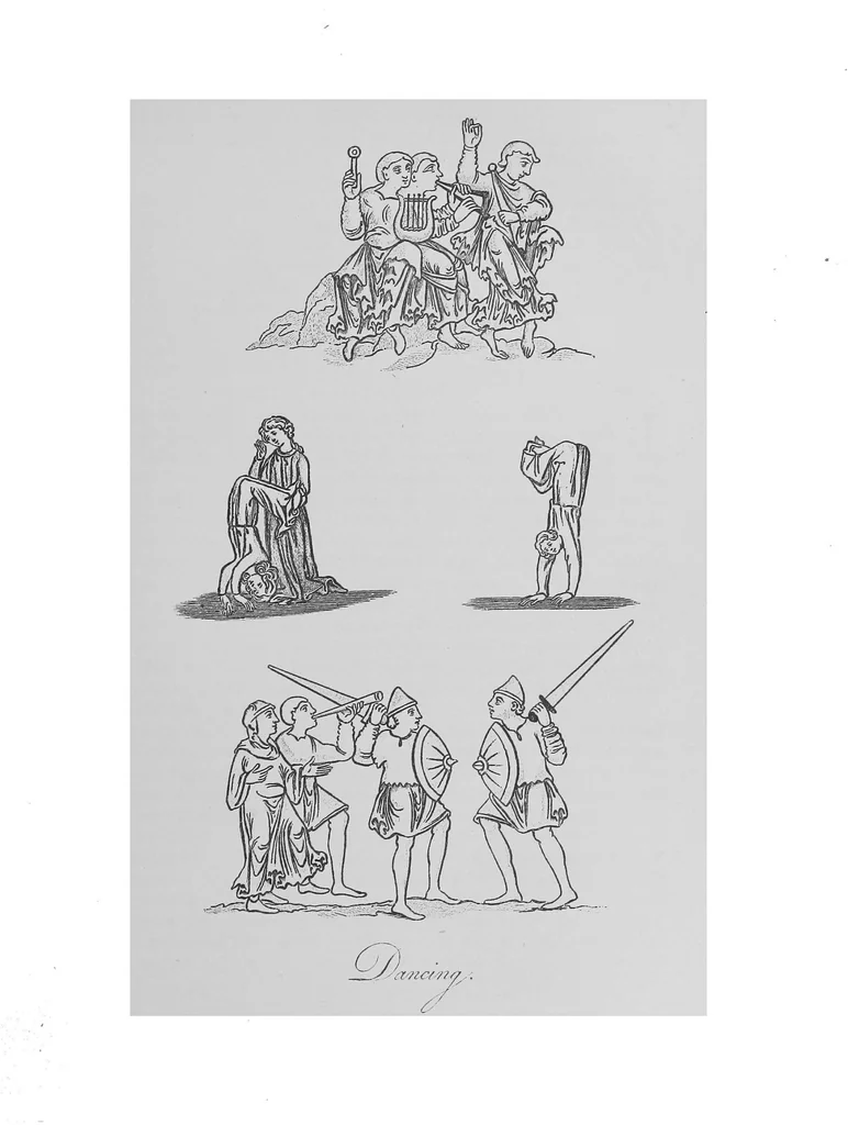 An illustration from The sports and pastimes of the people of England from the earliest period, including the rural and domestic recreations, May games, mummeries, pageants, processions and pompous spectacles, 1903, leaf 278