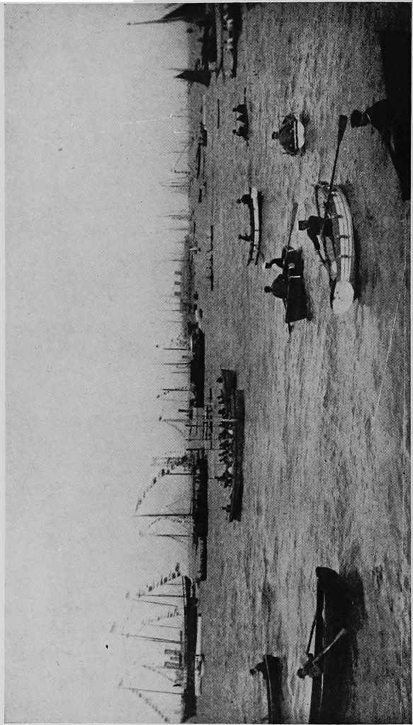 An illustration from The track of the "typhoon", 1921, leaf 107