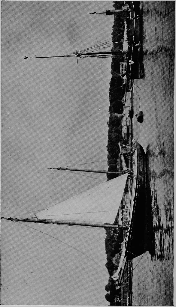 An illustration from The track of the "typhoon", 1921, leaf 147