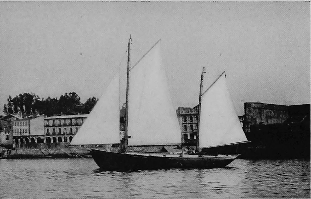 An illustration from The track of the "typhoon", 1921, leaf 206