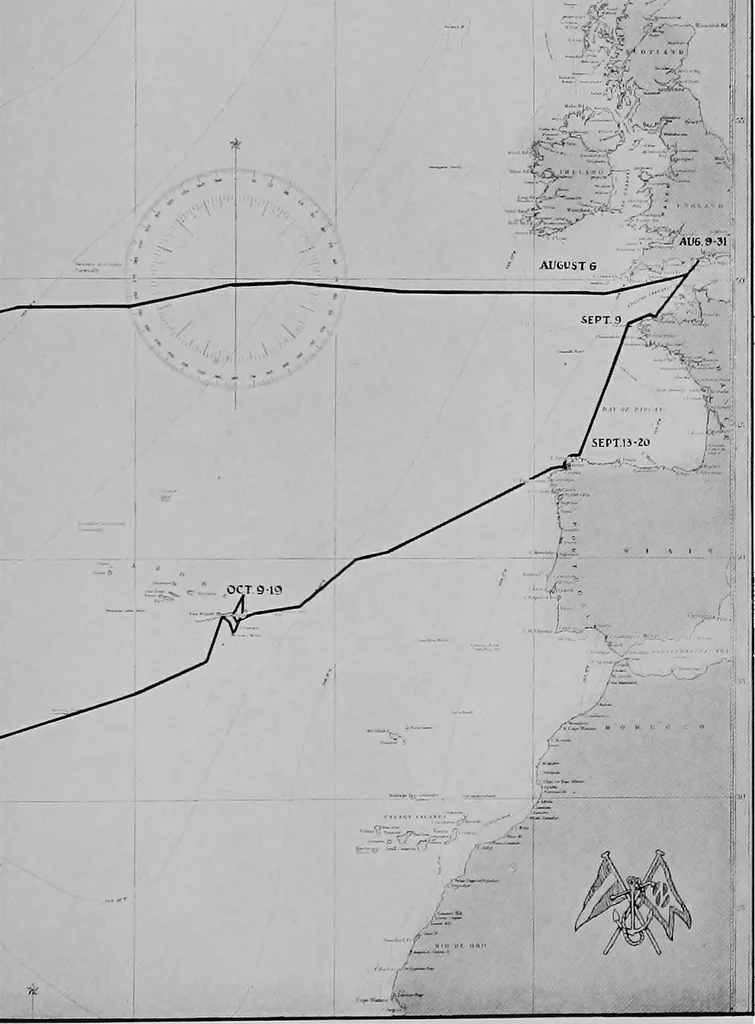 An illustration from The track of the "typhoon", 1921, leaf 74
