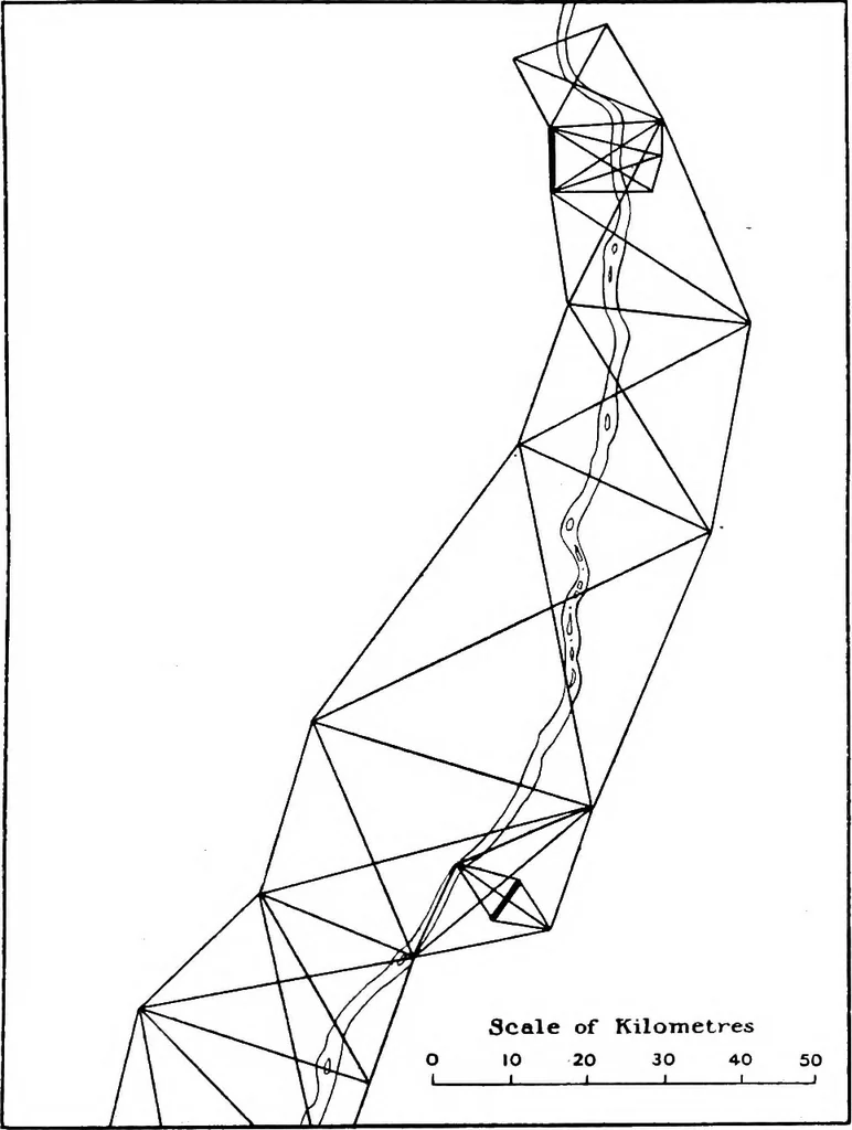 An illustration from Maps and survey, 1913, leaf 190