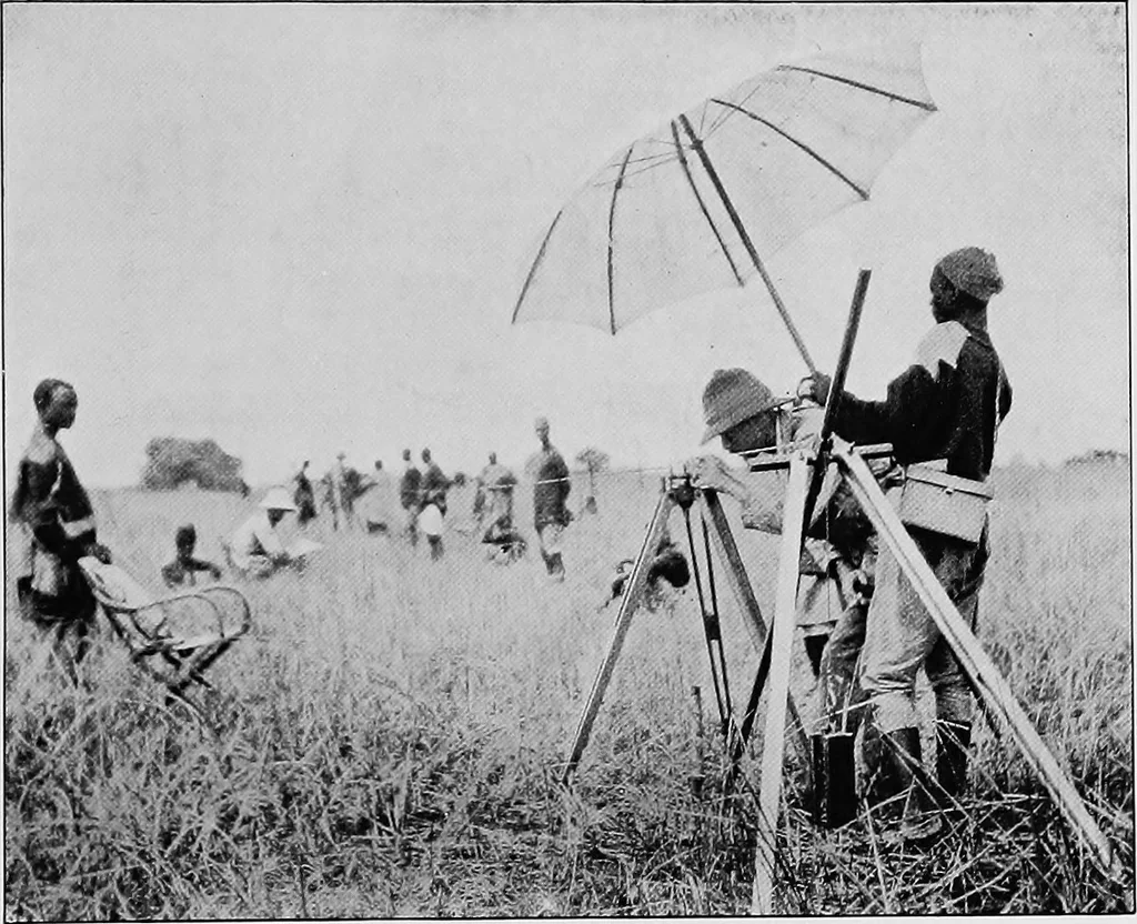 An illustration from Maps and survey, 1913, leaf 202