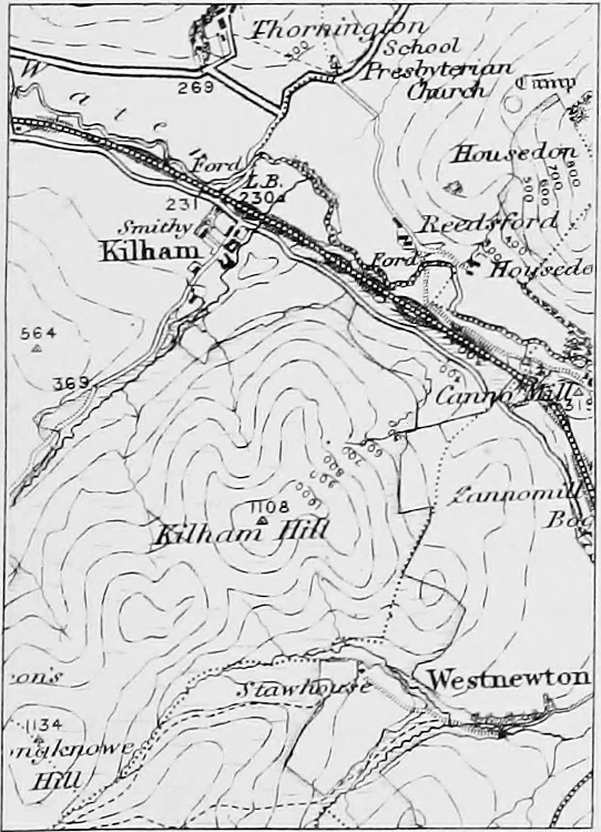 An illustration from Maps and survey, 1913, leaf 32