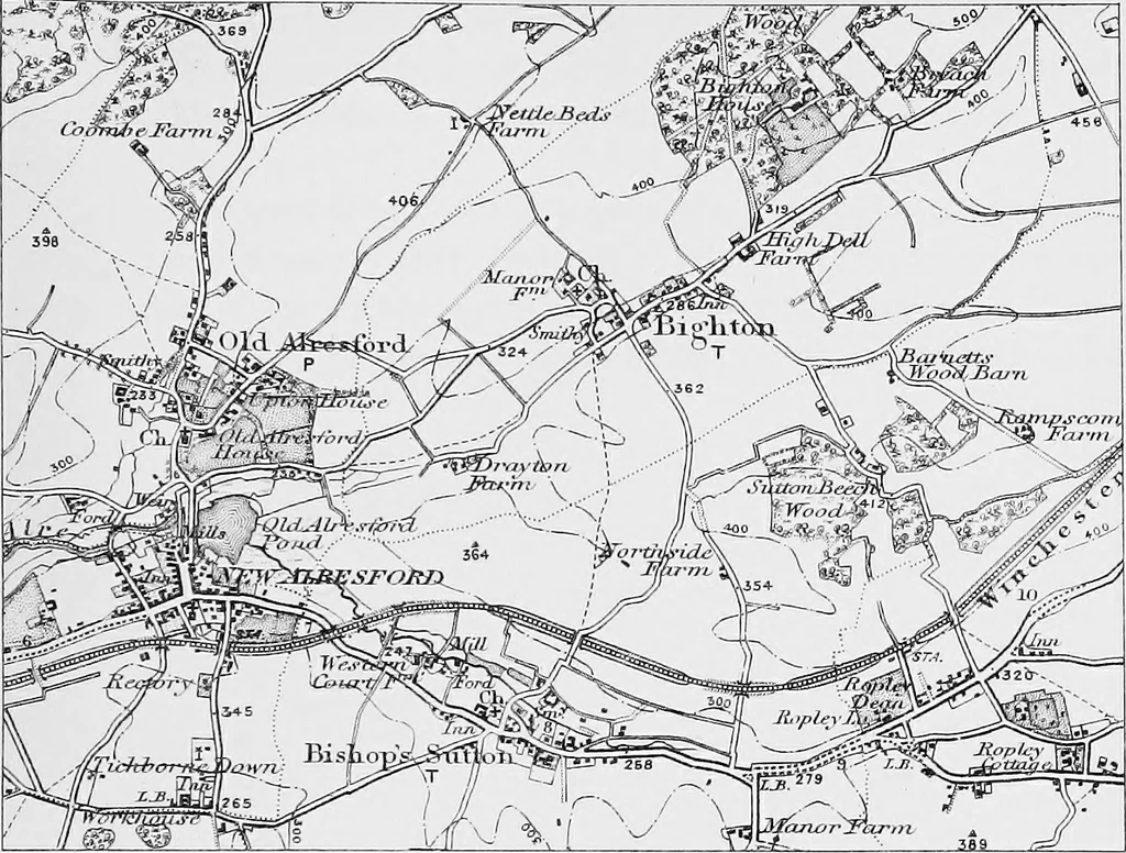 An illustration from Maps and survey, 1913, leaf 50