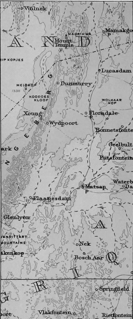 An illustration from Maps and survey, 1913, leaf 91