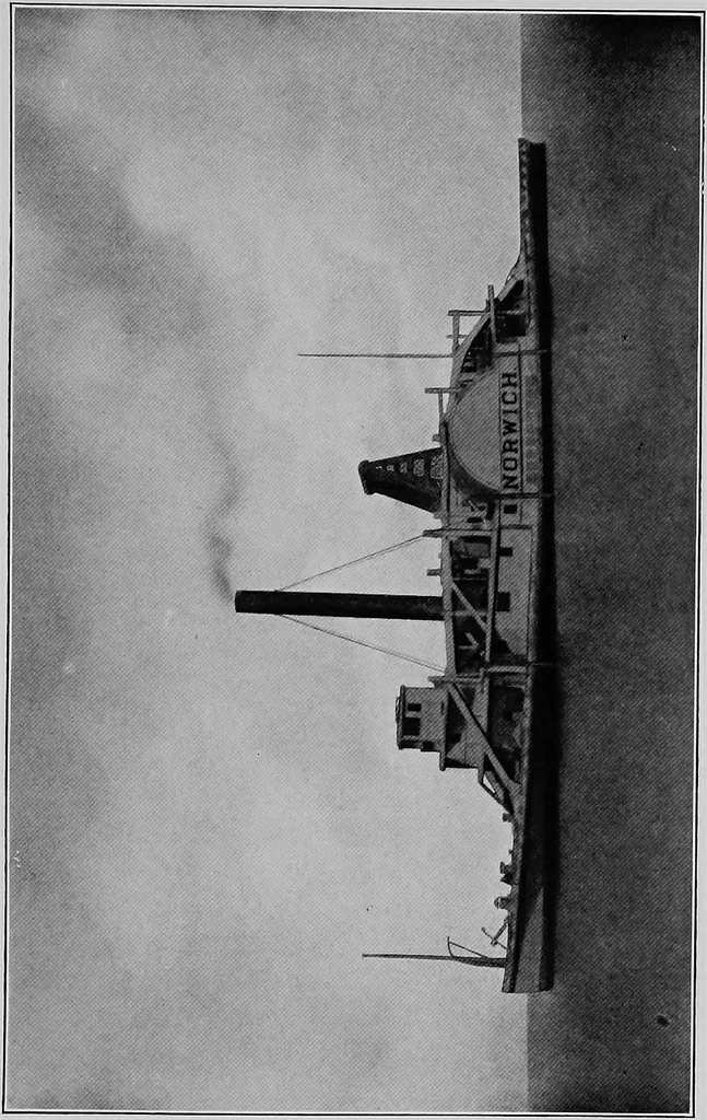 An illustration from Old steamboat days on the Hudson River; tales and reminiscences of the stirring times that followed the introduction of steam navigation, 1907, leaf 50
