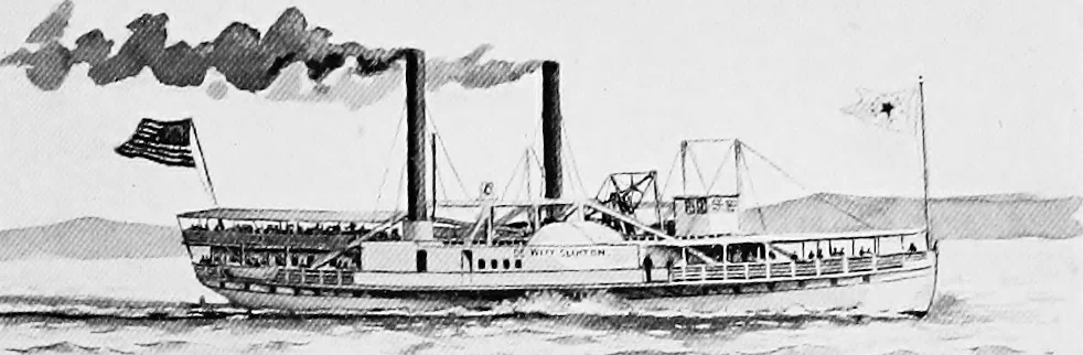 An illustration from Old steamboat days on the Hudson River; tales and reminiscences of the stirring times that followed the introduction of steam navigation, 1907, leaf 92