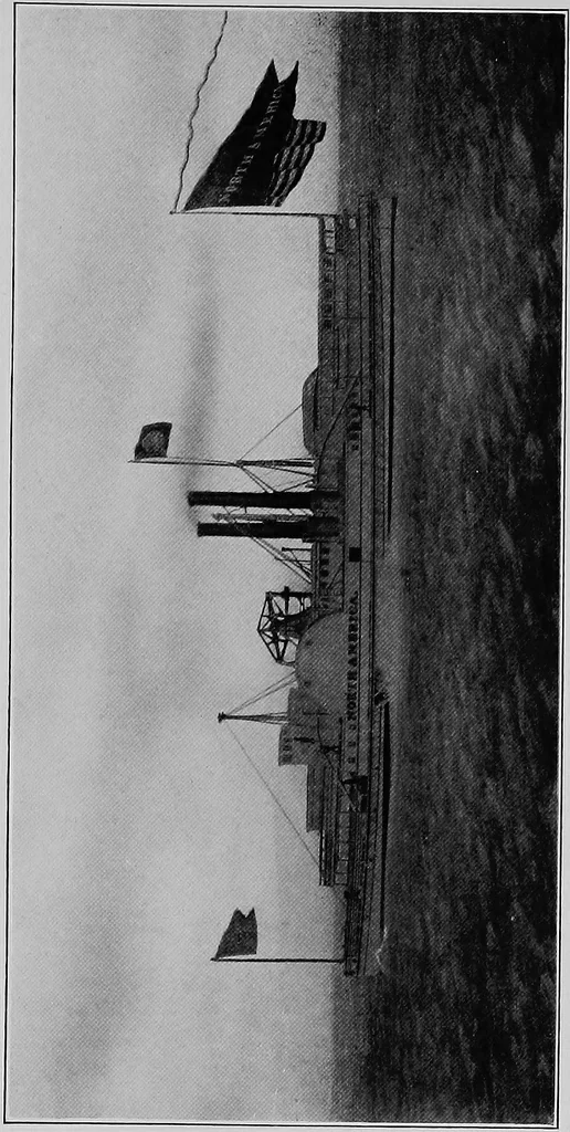 An illustration from Old steamboat days on the Hudson River; tales and reminiscences of the stirring times that followed the introduction of steam navigation, 1907, leaf 98