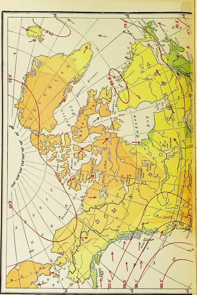 An illustration from Hammond's business atlas of economic geography: a new series of maps showing: relief of the land, temperature, rainfall, natural vegetation, productive and non-productive regions, mineral products, agricultural products, distribution of population, etc., etc, 1921, leaf 11