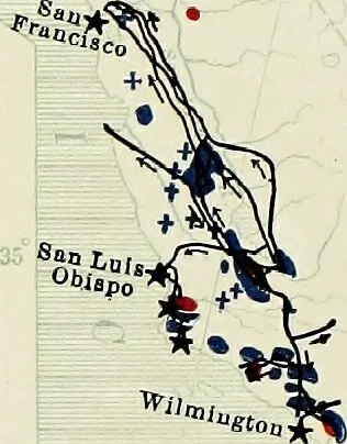 An illustration from Hammond's business atlas of economic geography: a new series of maps showing: relief of the land, temperature, rainfall, natural vegetation, productive and non-productive regions, mineral products, agricultural products, distribution of population, etc., etc, 1921, leaf 21