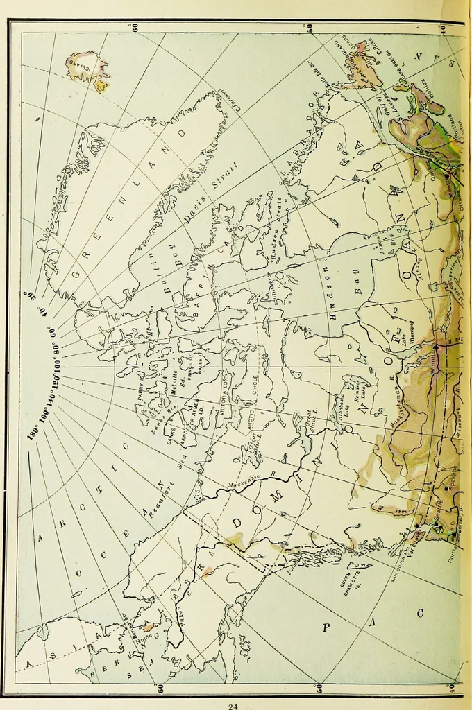 An illustration from Hammond's business atlas of economic geography: a new series of maps showing: relief of the land, temperature, rainfall, natural vegetation, productive and non-productive regions, mineral products, agricultural products, distribution of population, etc., etc, 1921, leaf 27